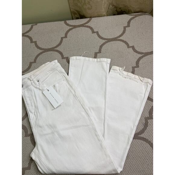 Risen vintage white washed straight leg jeans, size 15/ 32, NWT - Picture 7 of 12